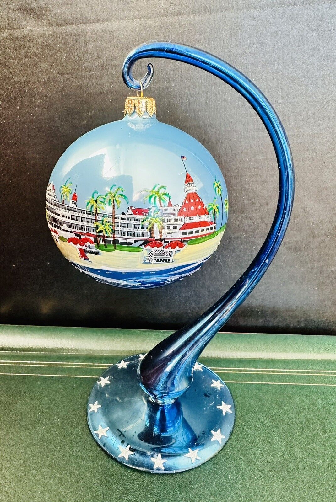 Vintage Hotel Del Coronado Collector's Ornament Eglemise Hand Painted - VHTF