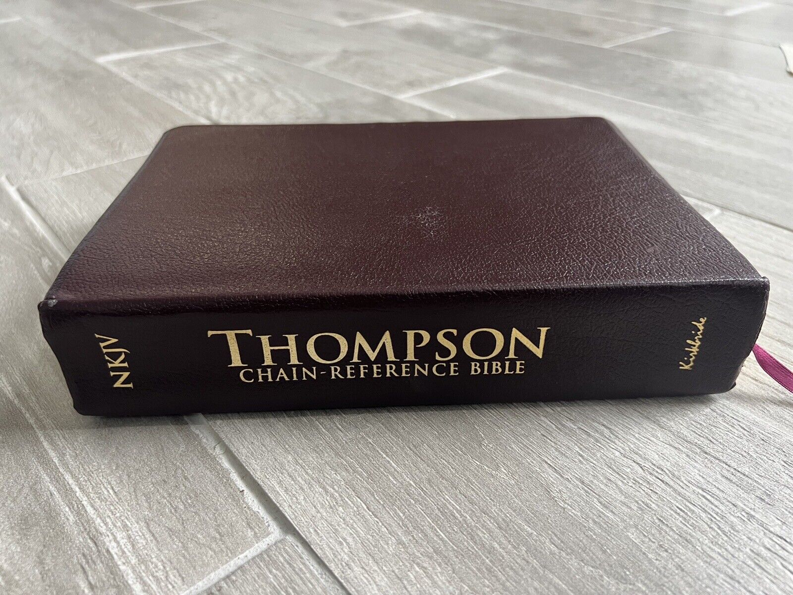 🔥 Rare 🔥 NKJV Thompson Chain Reference Bible Leather 2009 Red Letter Kirkbride