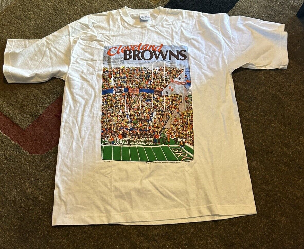 Vintage 1991 Cleveland Browns Dog pound XL TShirt 