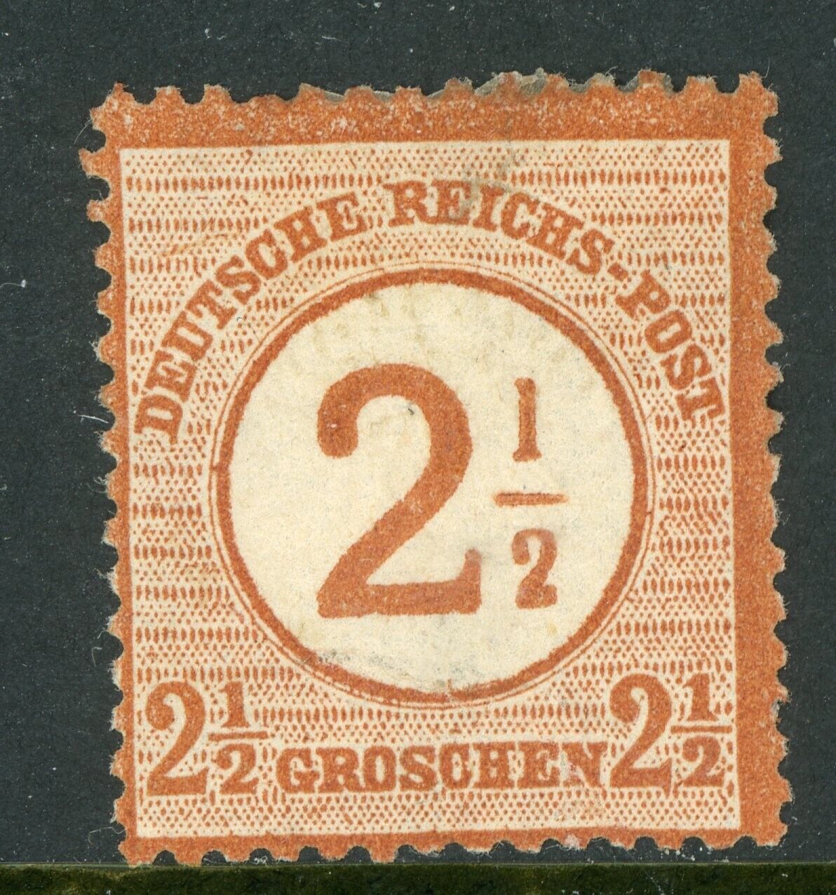 Germany 1874 Empire 2½ Kreuzer Large Shield Scott #27 Brown  Mint B186