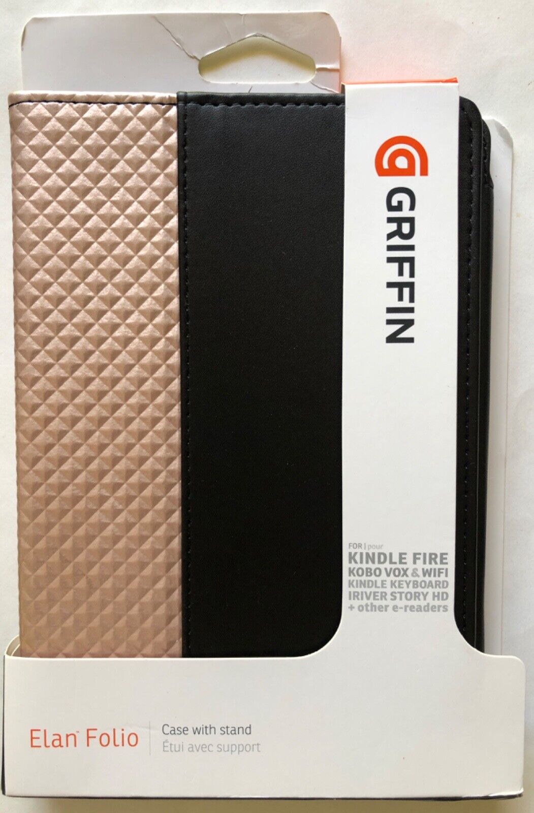 Griffin Elan Folio For Kindle Fire - Color: Pink & Black - Brand New  Fast Ship