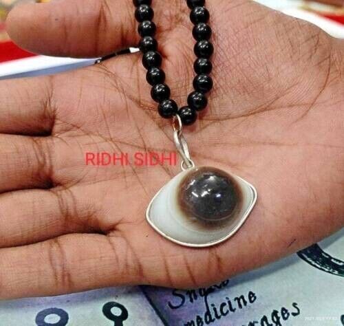 Most Powerful Wealth Richness Naga Lord SHIVA ENERGIZED Black Stone Pendant +