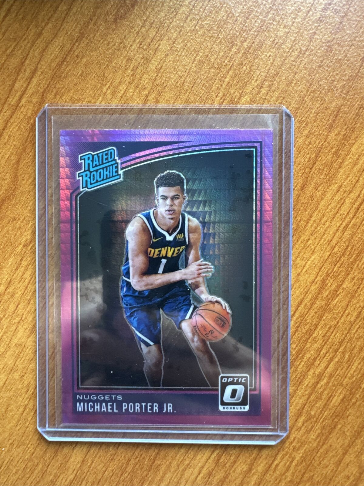 2017-18 Optic Hyper Pink Rated Rookie Michael Porter Jr.