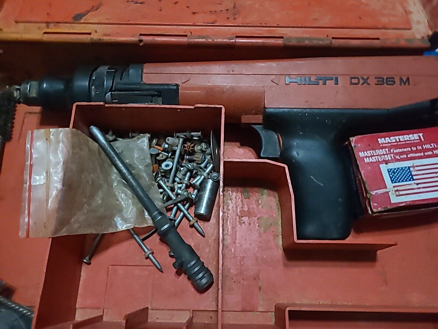 Hilti DX 36M Powder Actuated Nail Stud Gun Works Fine