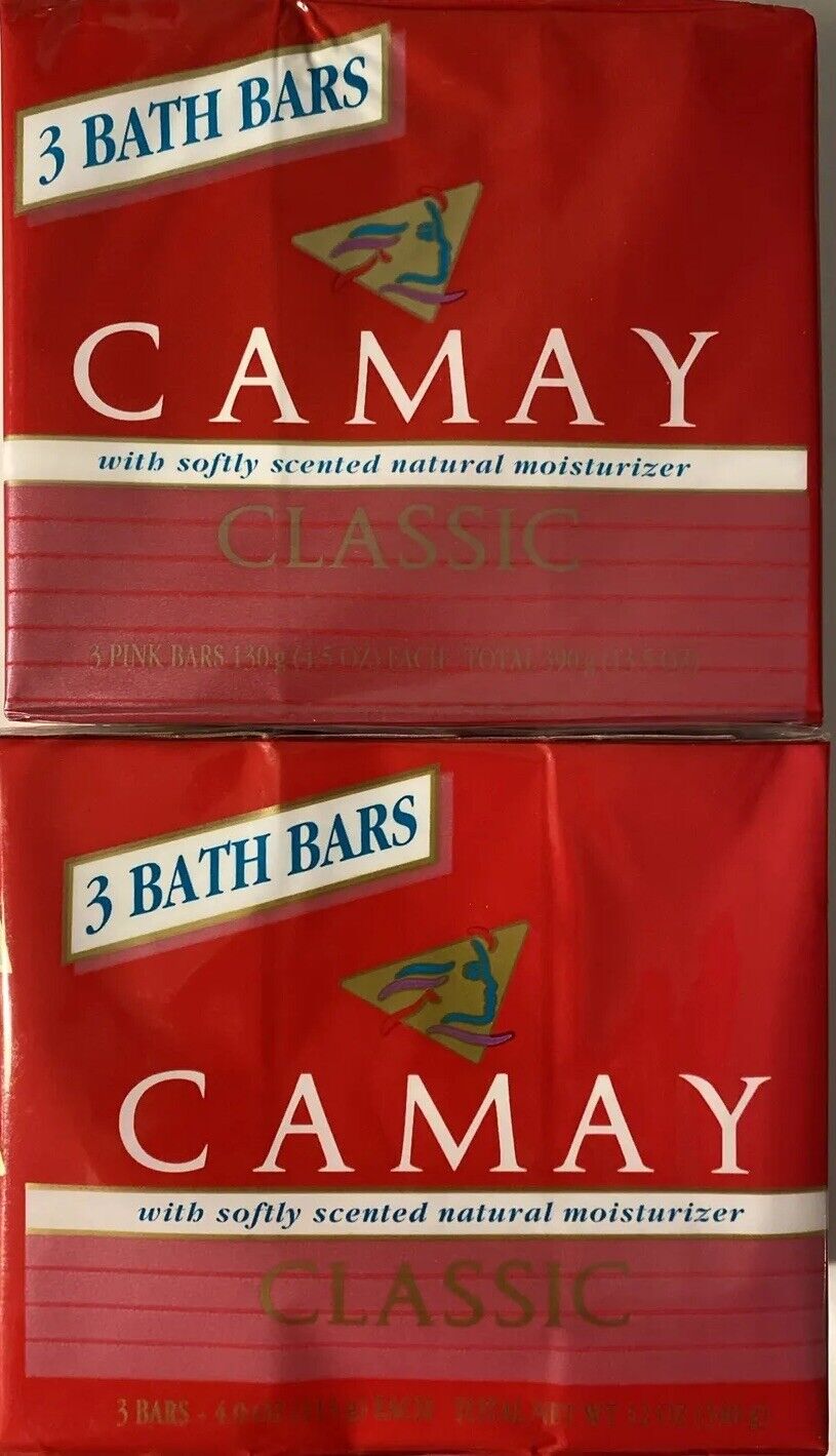 2-3pk Vintage Camay Soap Pink Classic Softly Scented Beauty Bar 6 bars 4oz Per