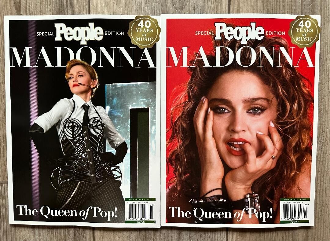 2023 MADONNA QUEEN Of POP People Magazine SPECIAL EDIT 40 Years Of Music BOTH Co
