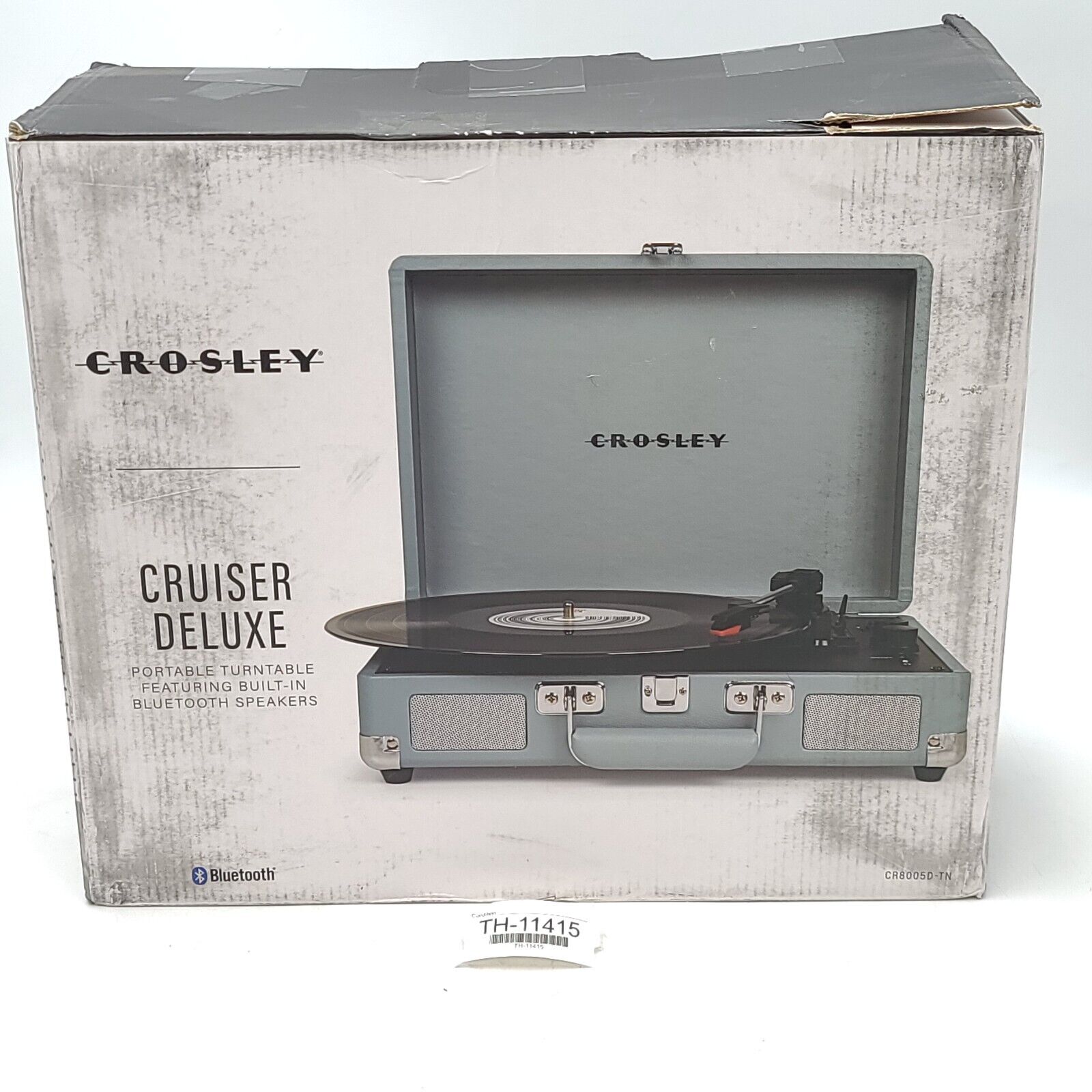 Crosley Cruiser Deluxe CR8005D-TN Portable 3-Speed Turntable Vinyl Record Player