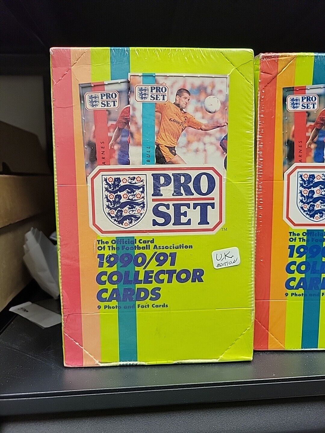 1990/91 Pro Set Soccer Factory SEALED Box (48pks)