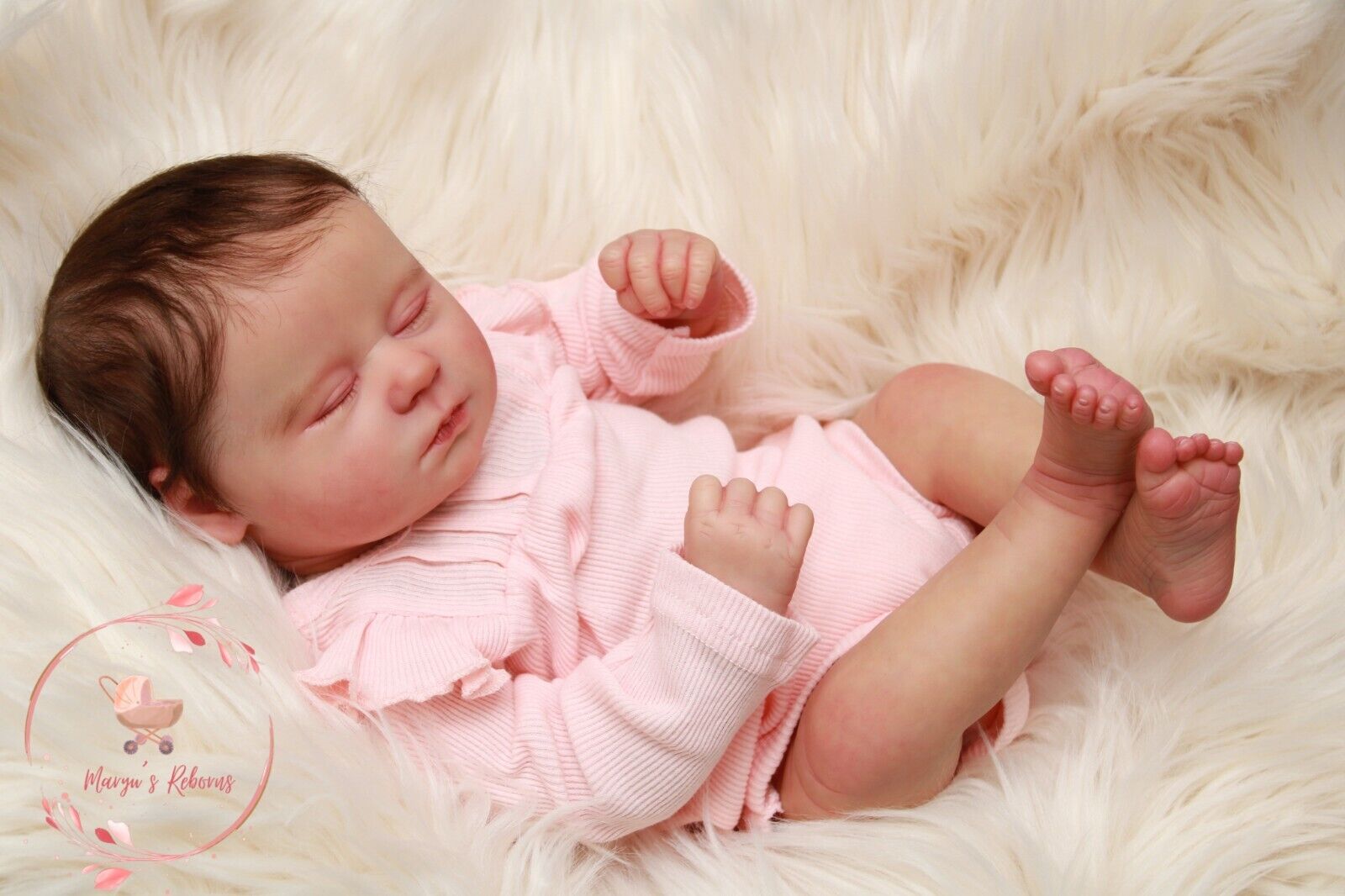 Realborn Marnie Asleep by Bountiful Baby Lifelike Reborn Doll with COA - newborn