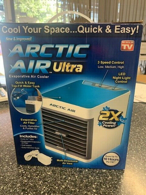  Ontel Arctic Air Ultra Evaporative Portable Air Conditioner Cooler LED Light tv