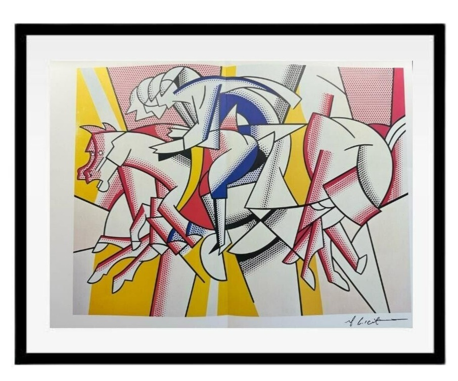 Roy Lichtenstein Art Signed Print  , The Red Horseman 1974, Original & Signed