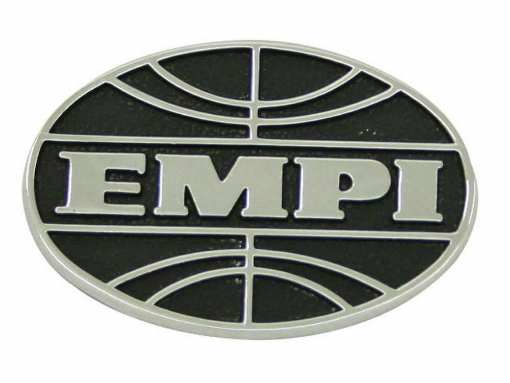 EMPI 00-6455-0 DIE CAST EMPI EMBLEM 38.6MM X 56.05MM  SOLD EACH
