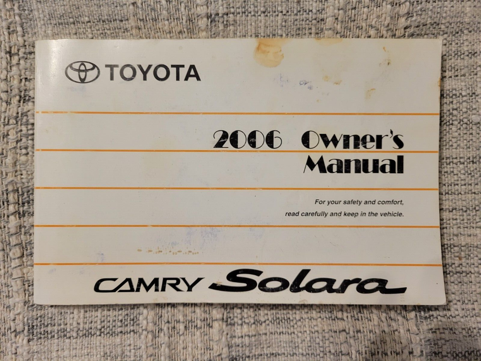 2006 Toyota Camry Solara Owner\'s Manual Handbook User\'s Guide OEM 