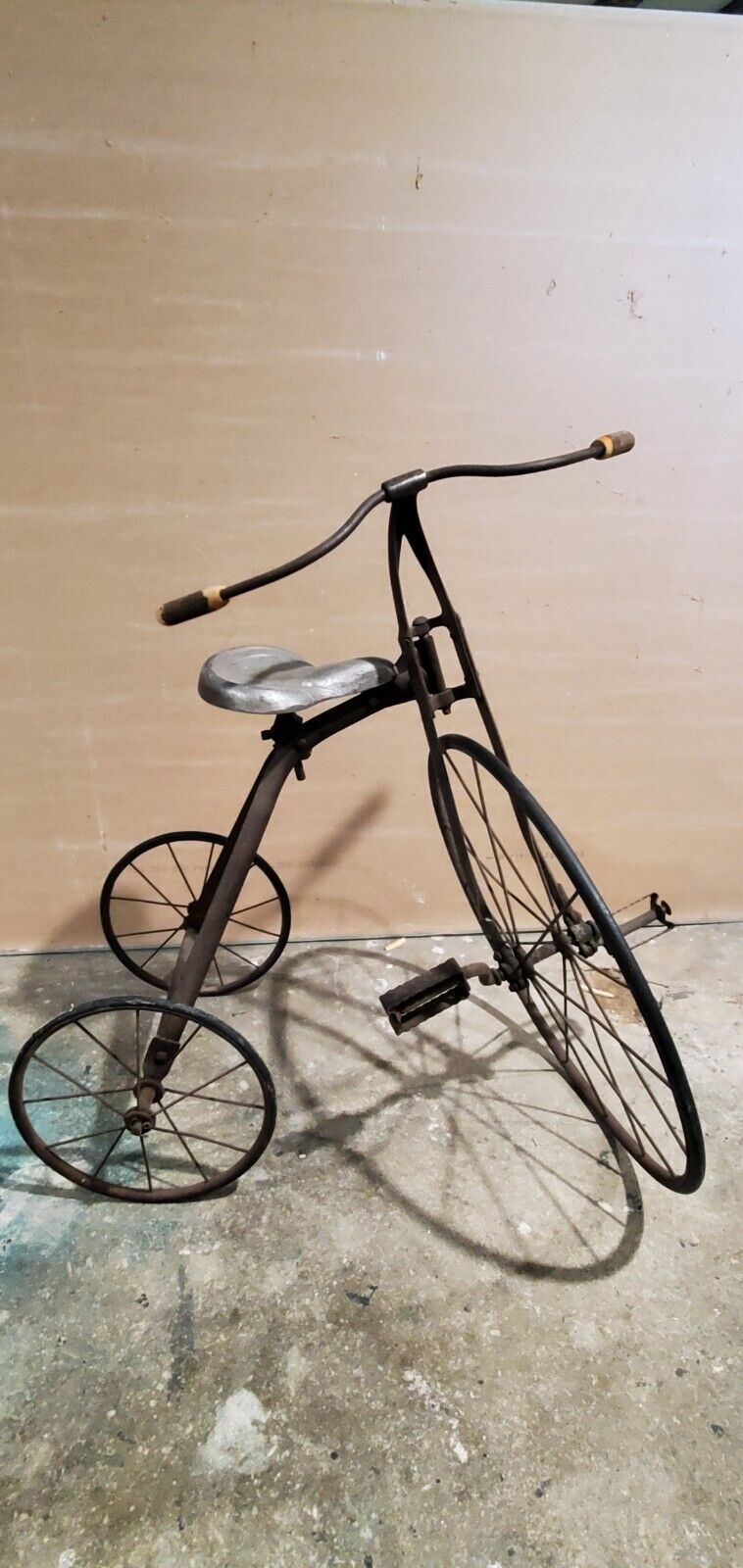 Antique Strap Steel Tricycle Circa 1900