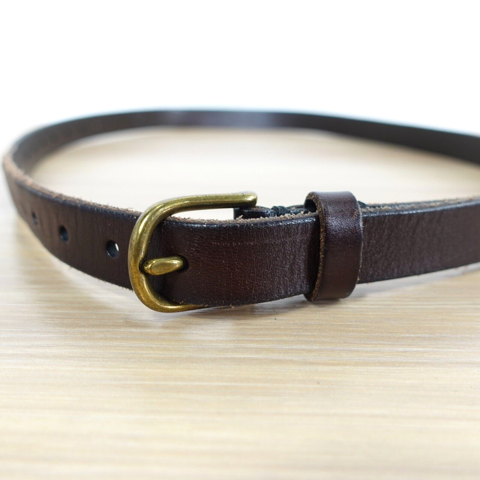 VINTAGE Volpi Concerie Belt Size 32 Brown Leather Italian Genuine Adult ITALY