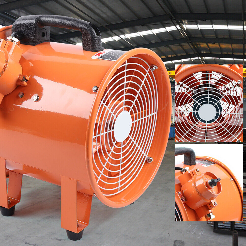 12\'\' Extractor Fan Blower Fireproof Fume Utility Ventilator Exhaust Fan Workshop