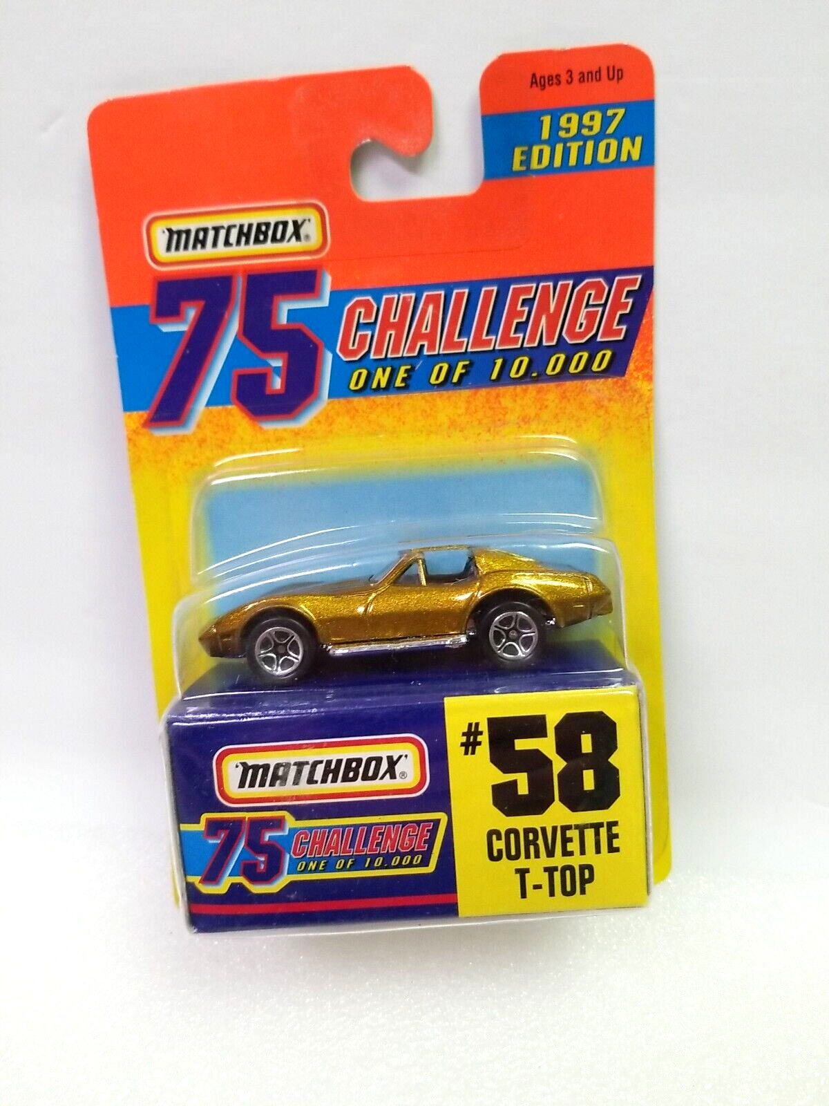 Matchbox 75 Challenge Corvette T-Top #58 of 75 1997 Limited Edition 1:64