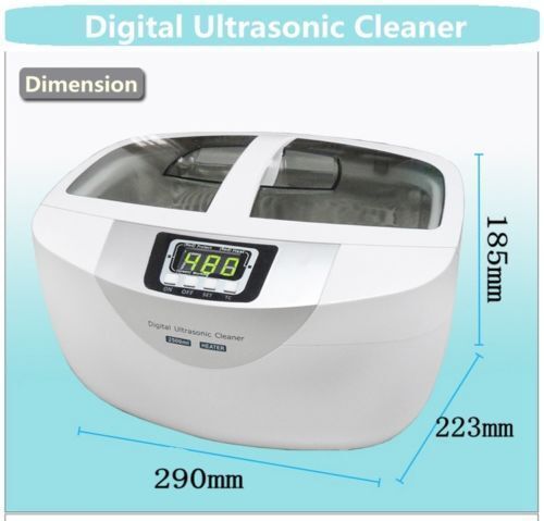 Dental Ultrasonic Digital Jewelry Cleaner Machine JP-4820 2.5L Heater & Timer US