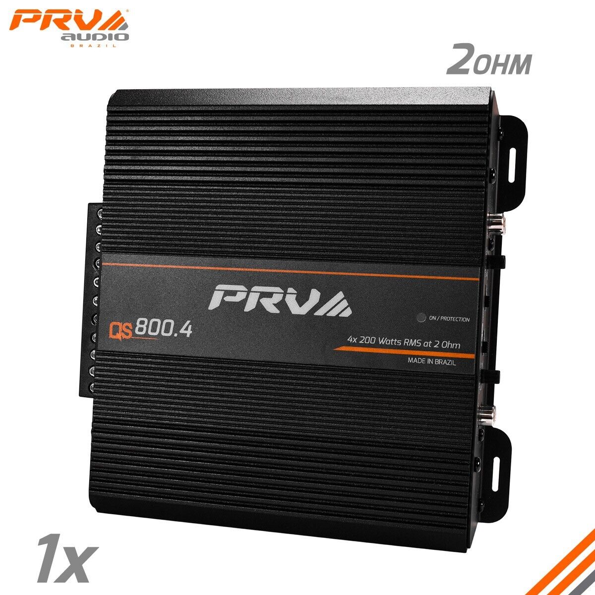 PRV Audio QS800.4 2Ohm Compact 4 Channel Digital Class D Full Range Car Amp 800W