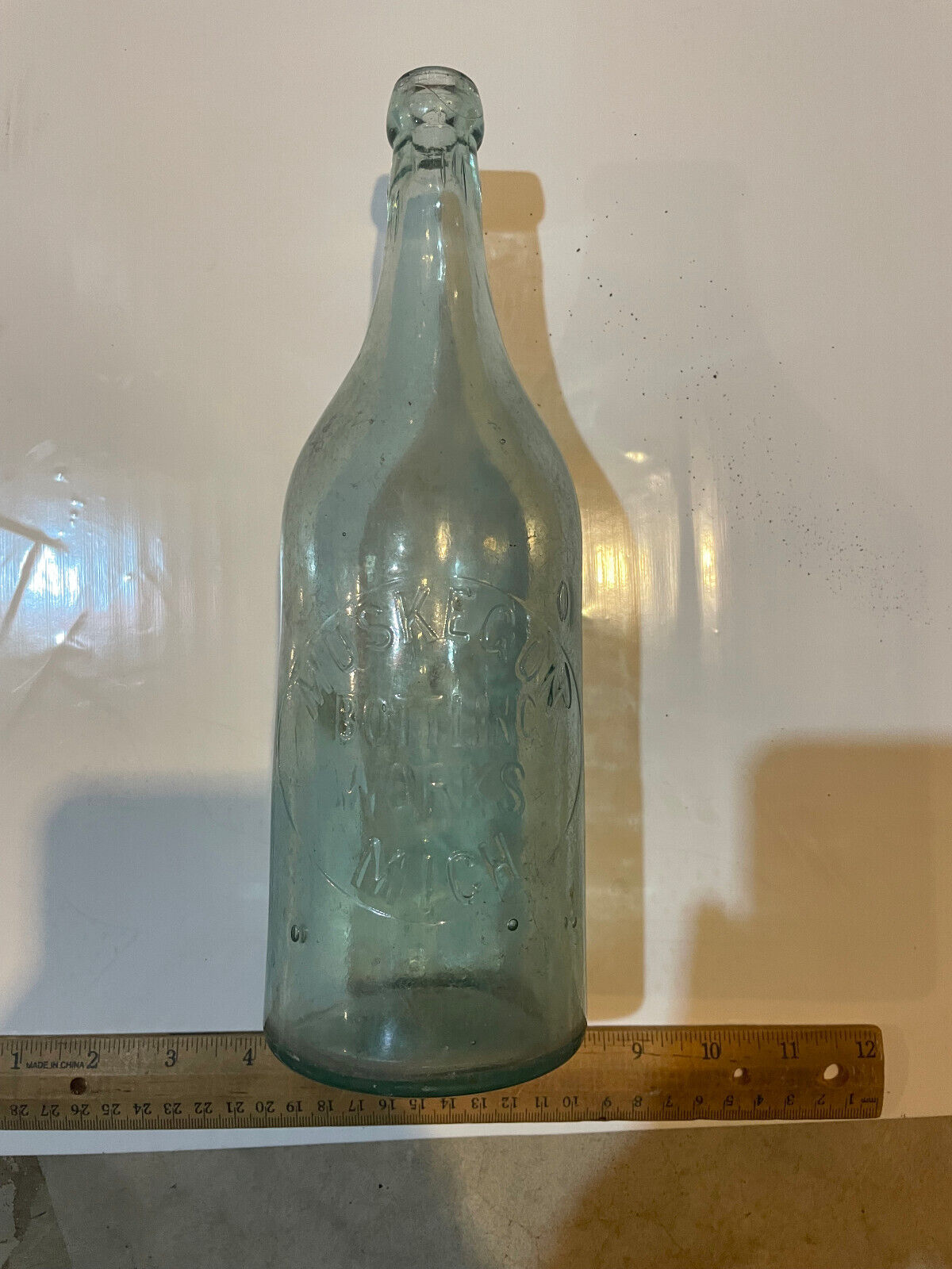 1890s 1900s bigger Muskegon Bottling Works Michigan area bottle