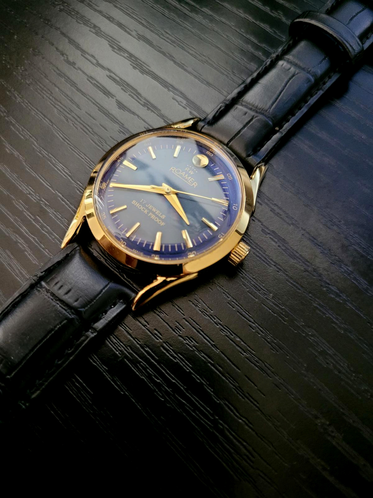 🔥NOS Roamer AM017 Mechanical Men\'s VINTAGE Swiss Watch