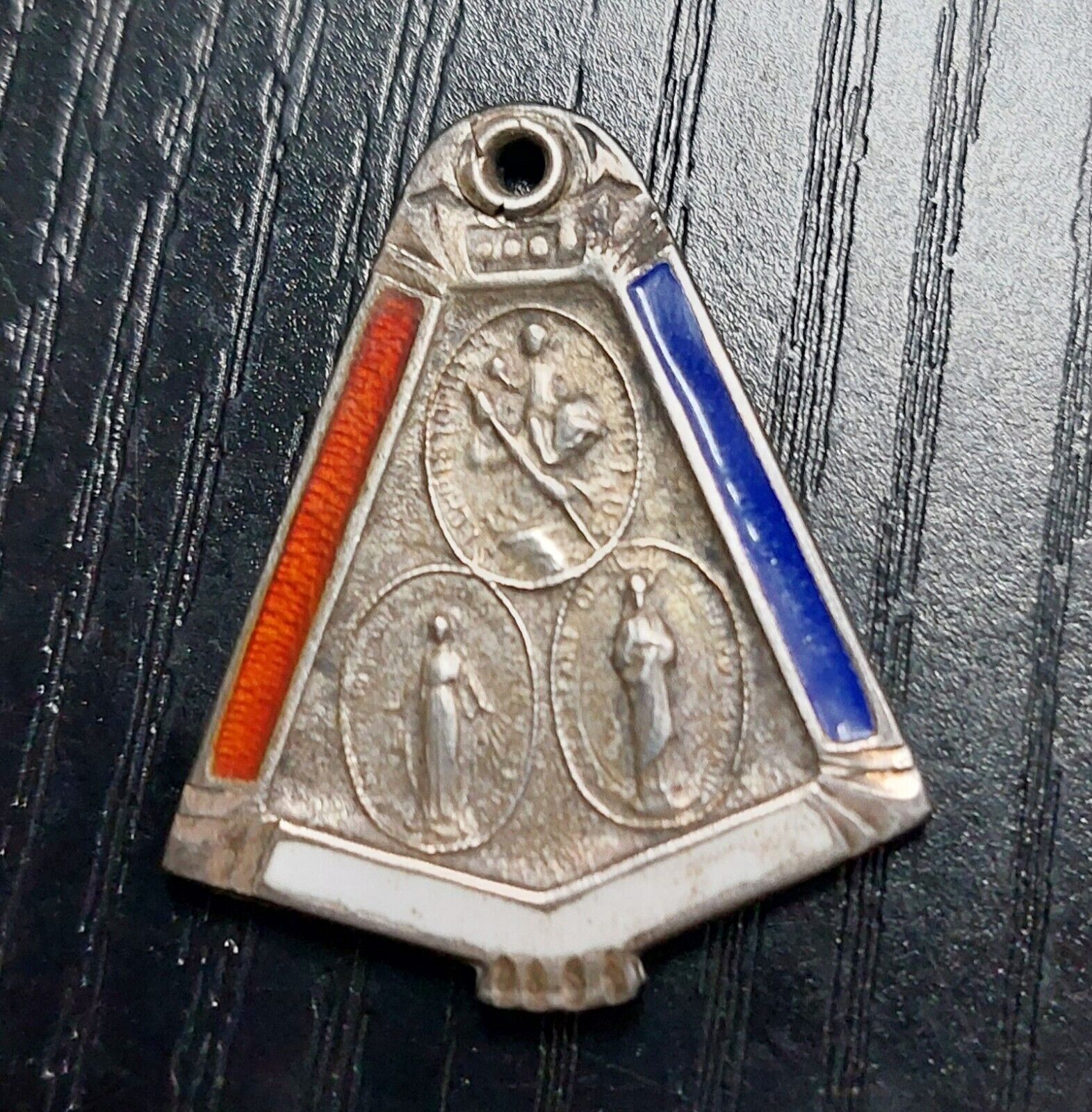 Vintage WW2 Religious Medal US Air Corps St. Christopher Sterling Silver 