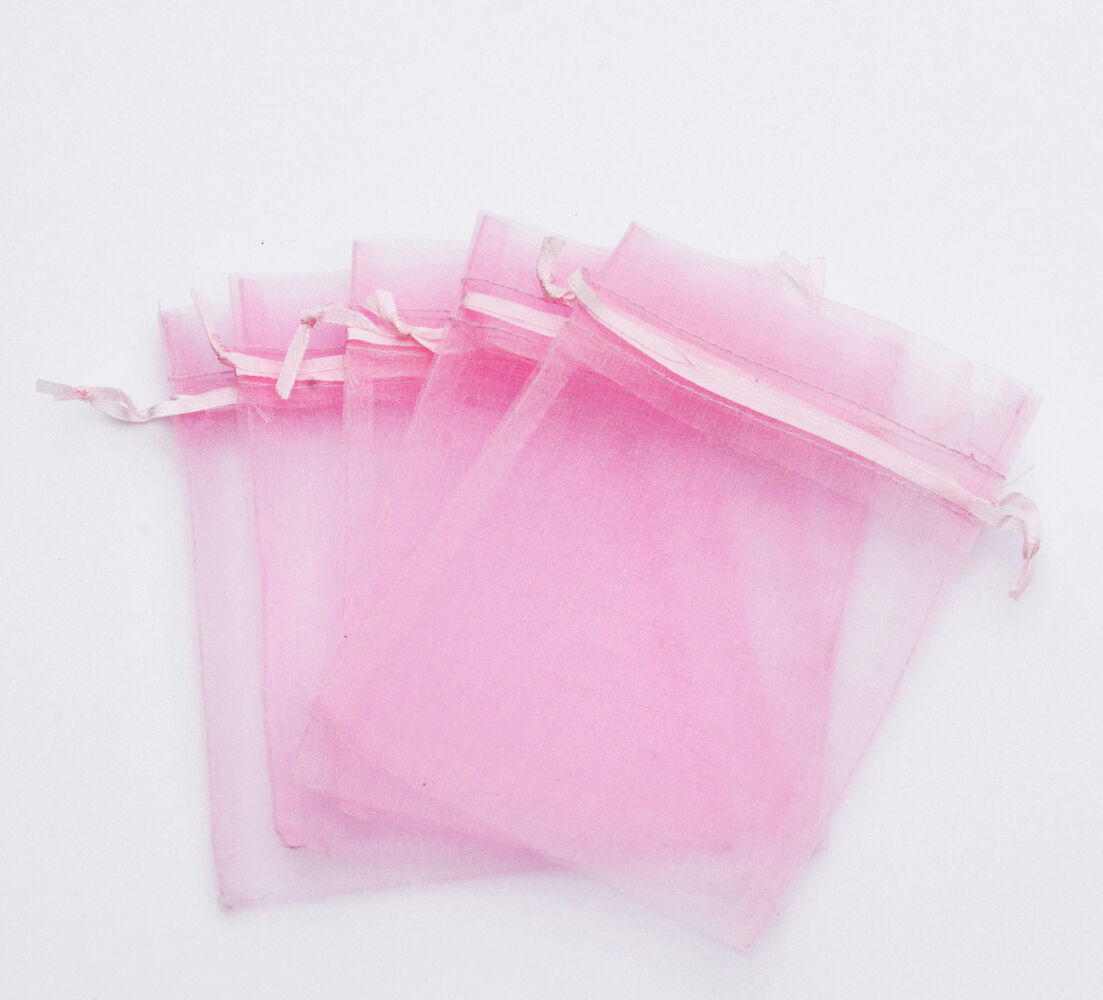 50/100/200/500 Organza Wedding Party Favor Gift Candy Sheer Bags Jewelry Pouch