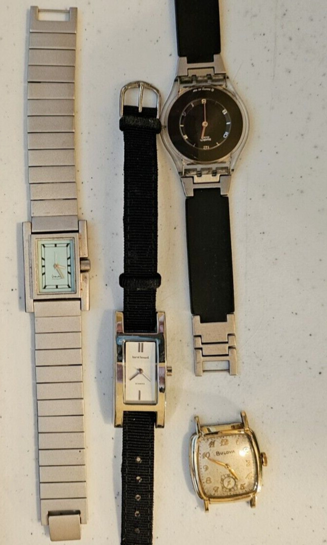Rare Vintage Watches Collection / Bulova Michael Graves Swatch bulk box lot