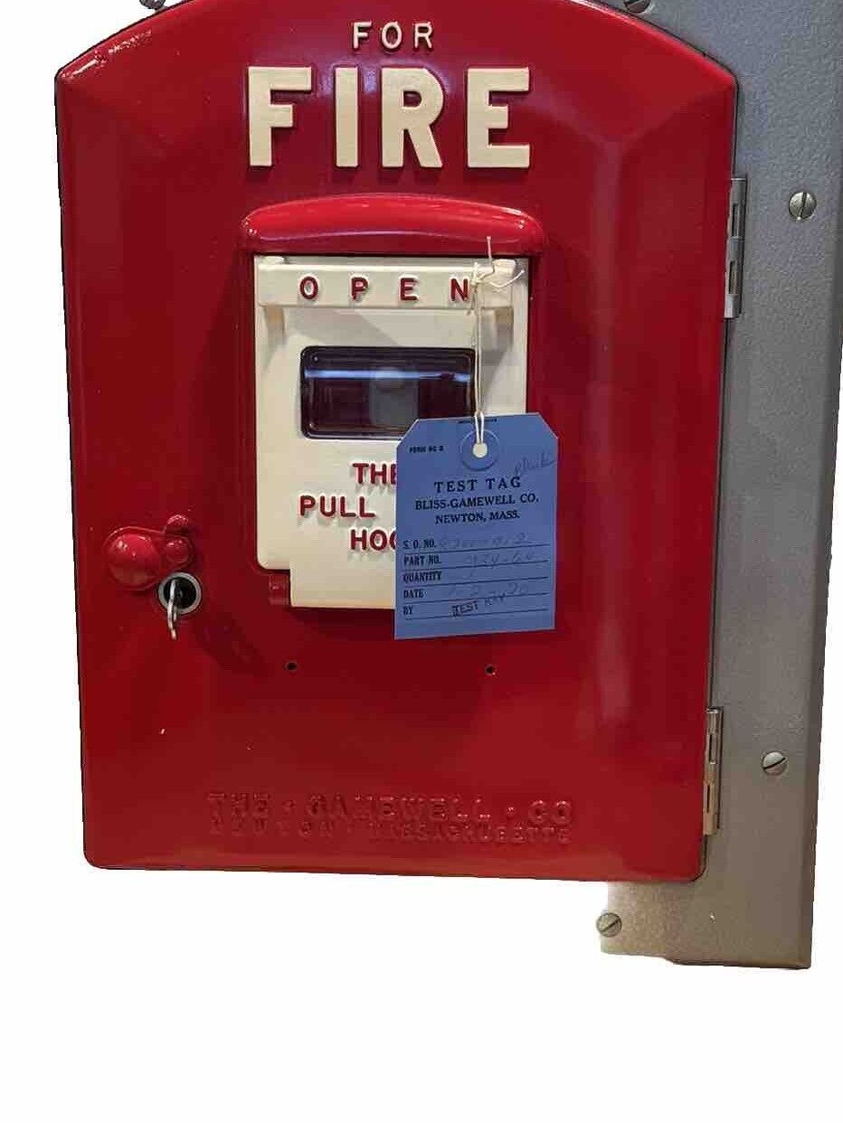 Vintage Bliss-Gamewell Three-Fold Peerless Master Fire Alarm Box, New Old Stock