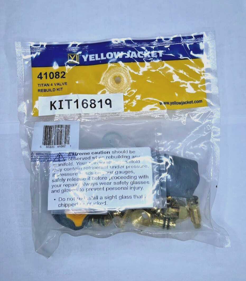 Yellow Jacket 41082 TITAN 4-Valve Rebuild kit; Trane KIT16819