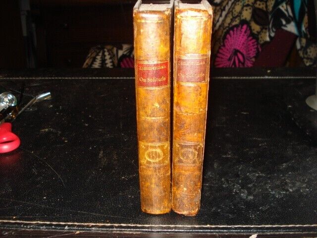 1800 SOLITUDE BY J. G. ZIMMERMAN IN TWO VOLUMES COMPLETE