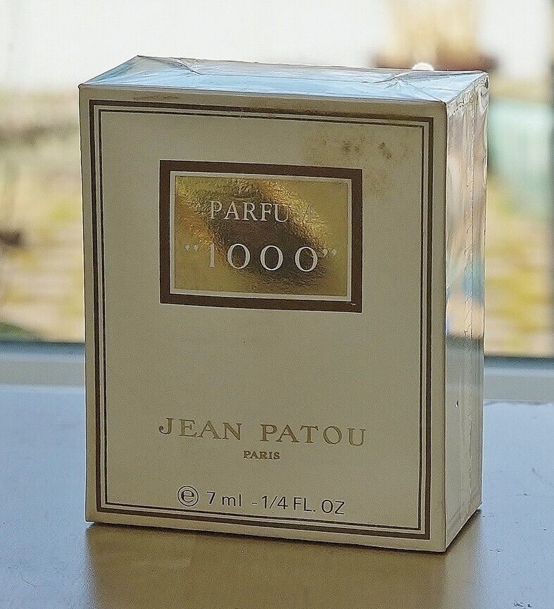 Vintage  1000 by JEAN PATOU  splash PURE PARFUM 7 ml~1/4 oz OLD FORMULA SEALED