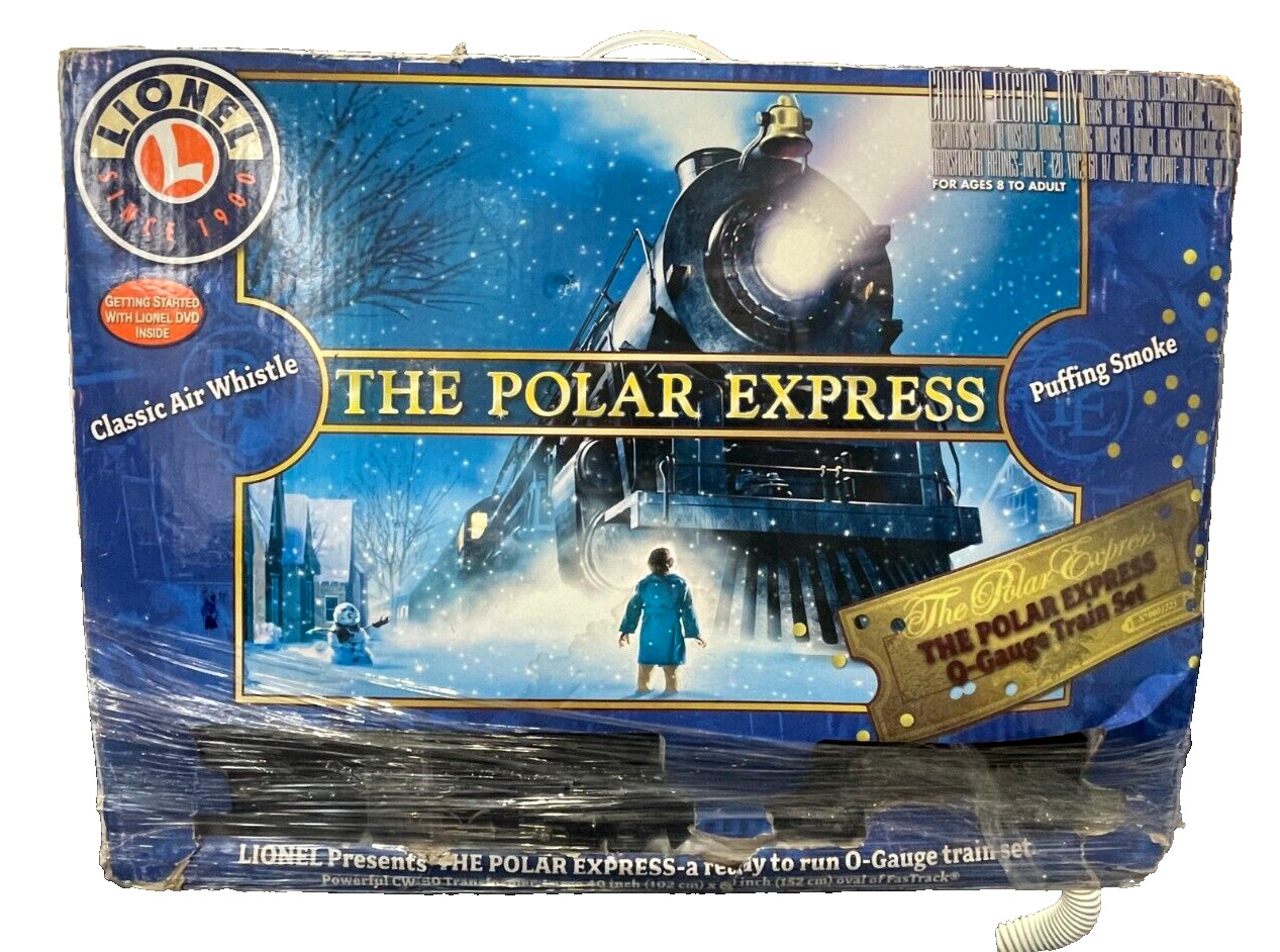 Lionel 6-31960 O Gauge The Polar Express Steam Passenger Train Set TORN BOX