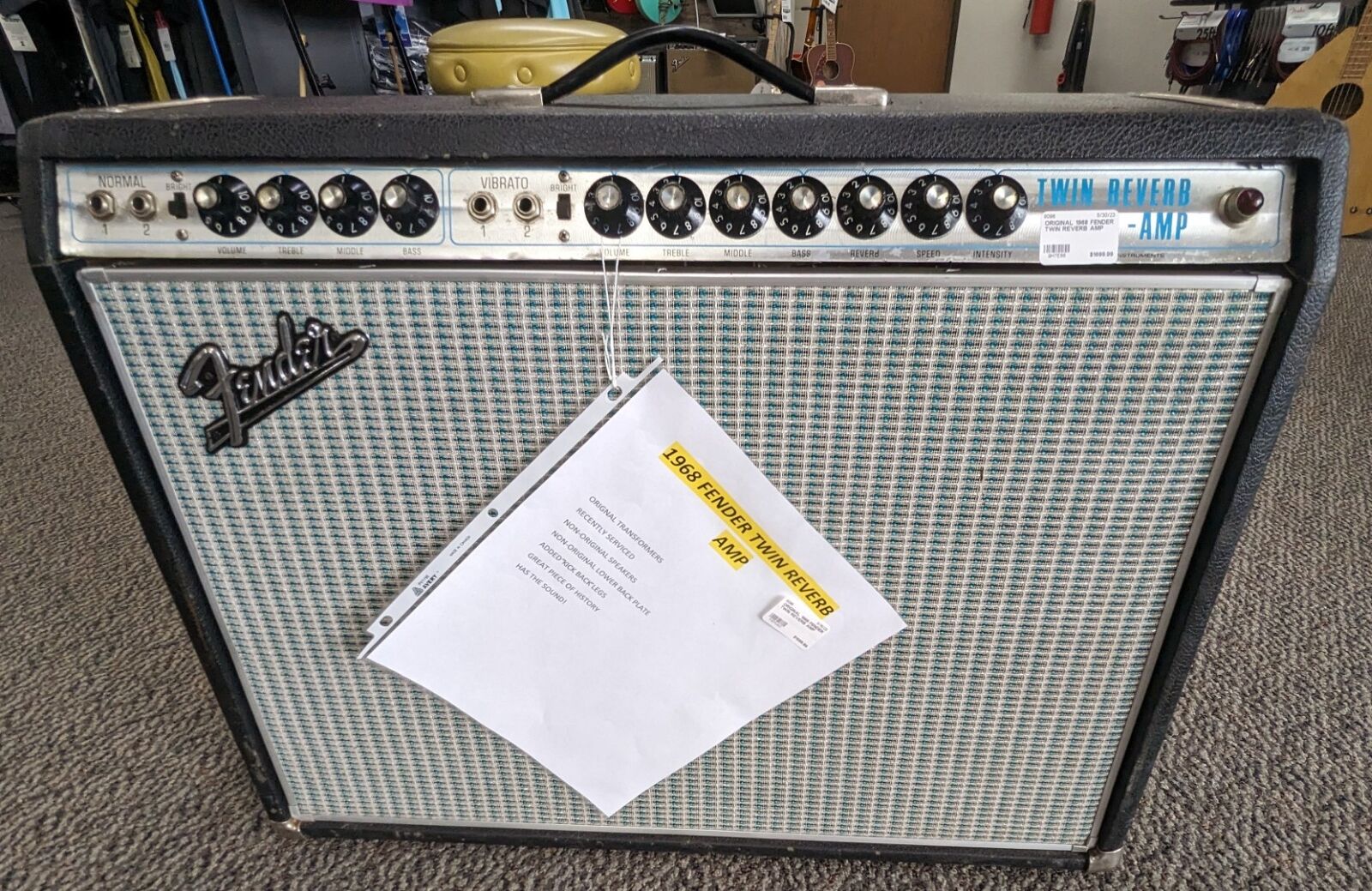 1968 Fender Silver Face Twin Reverb 2 x 12\