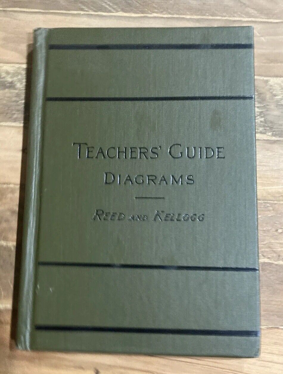Teachers’ Guide Diagrams Reed & Kellogg Hardcover 1889 Educational Series
