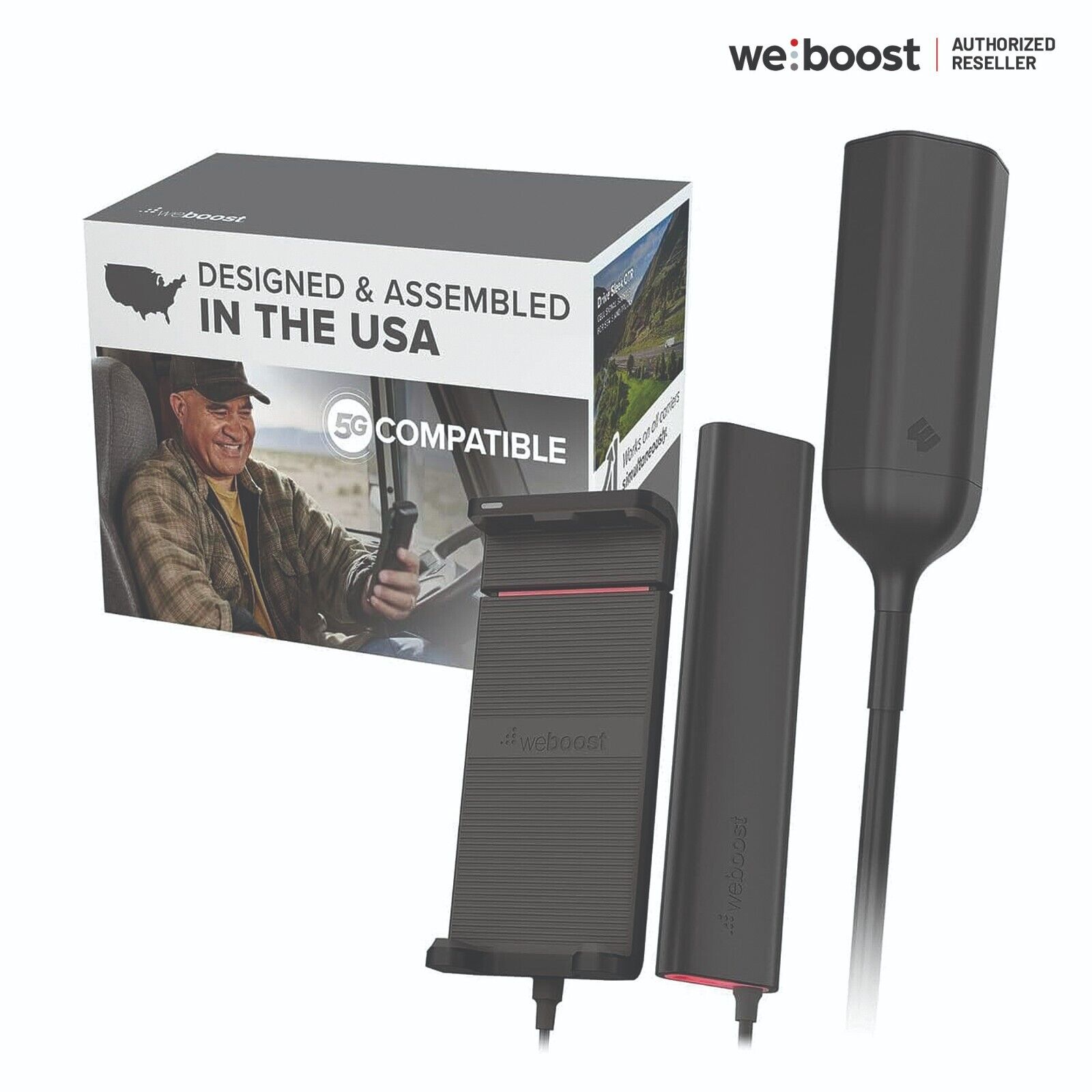 New weBoost Drive Sleek OTR Cell Phone Booster - Cradle Unit - Trucks - 470235