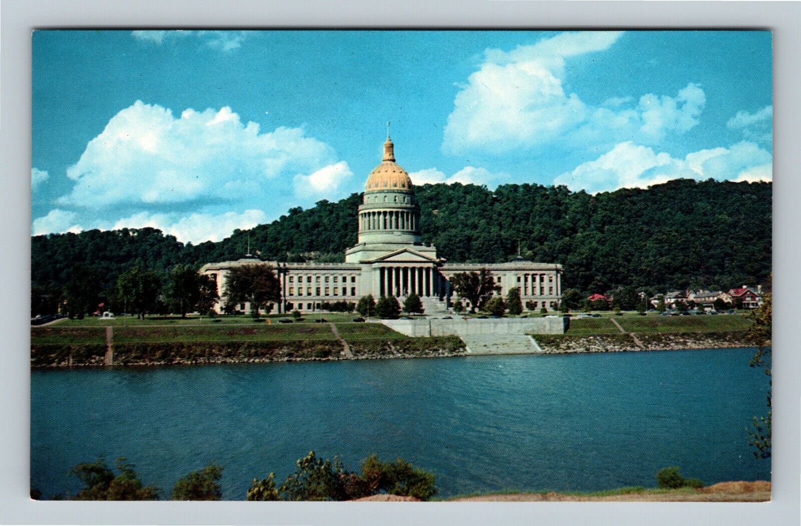 Charleston WV, West Virginia State Capitol, West Virginia Vintage Postcard