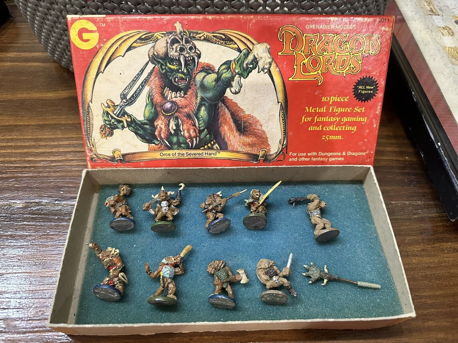 1983 Dragon Lords Grenadier Models Orcs Of The Severed Hand Dungeons and Dragons