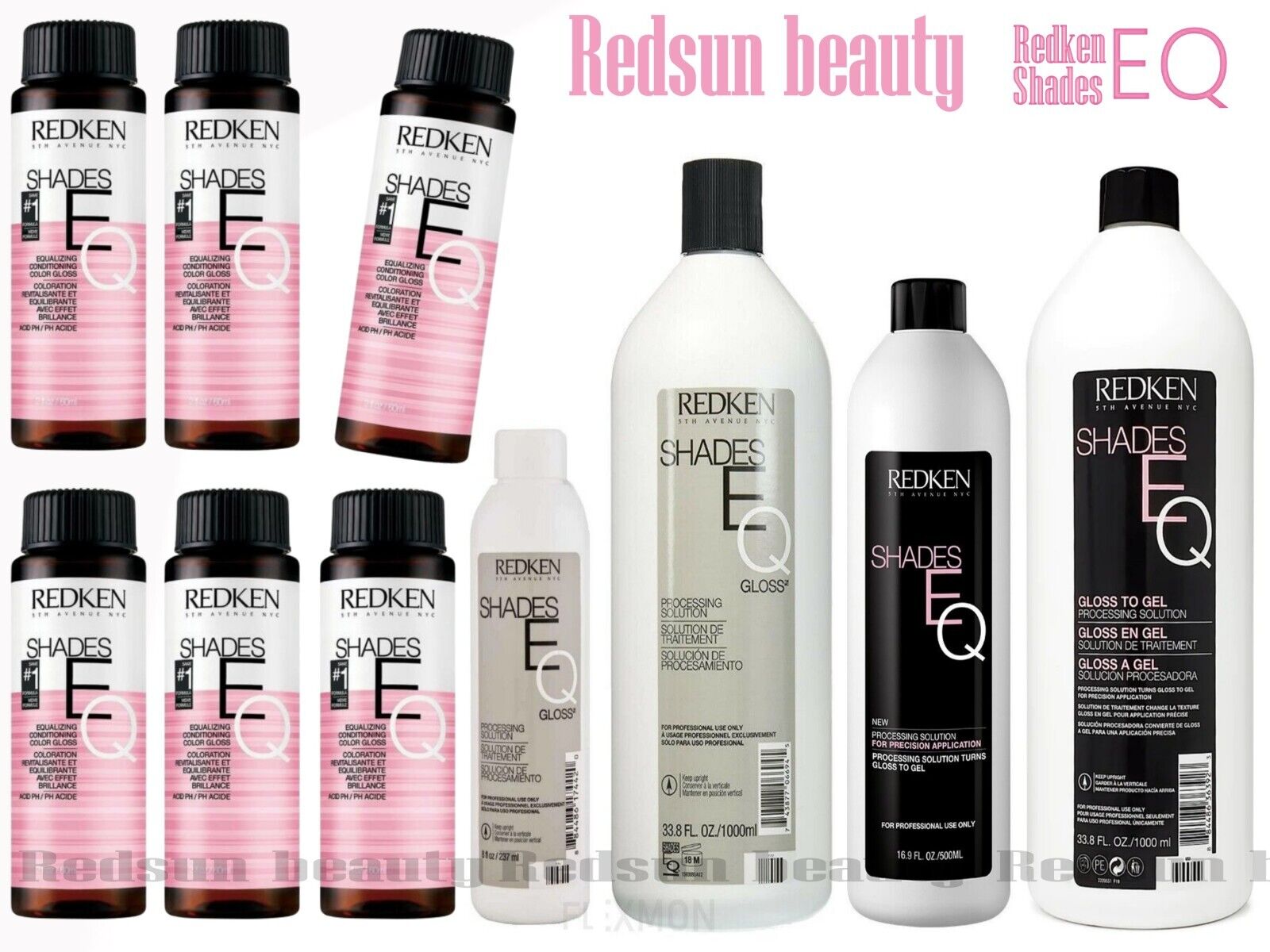 Redken Shades EQ Gloss Demi Hair color 2oz or Solution 8oz, 1L ☆Choose Option
