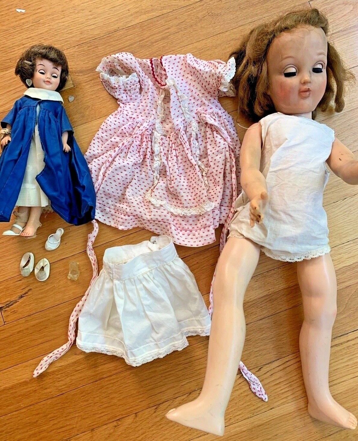 DOLL LOT Ideal Harriet Hubbard Ayer Vogue Ginny Jan shoes earring antique Toni