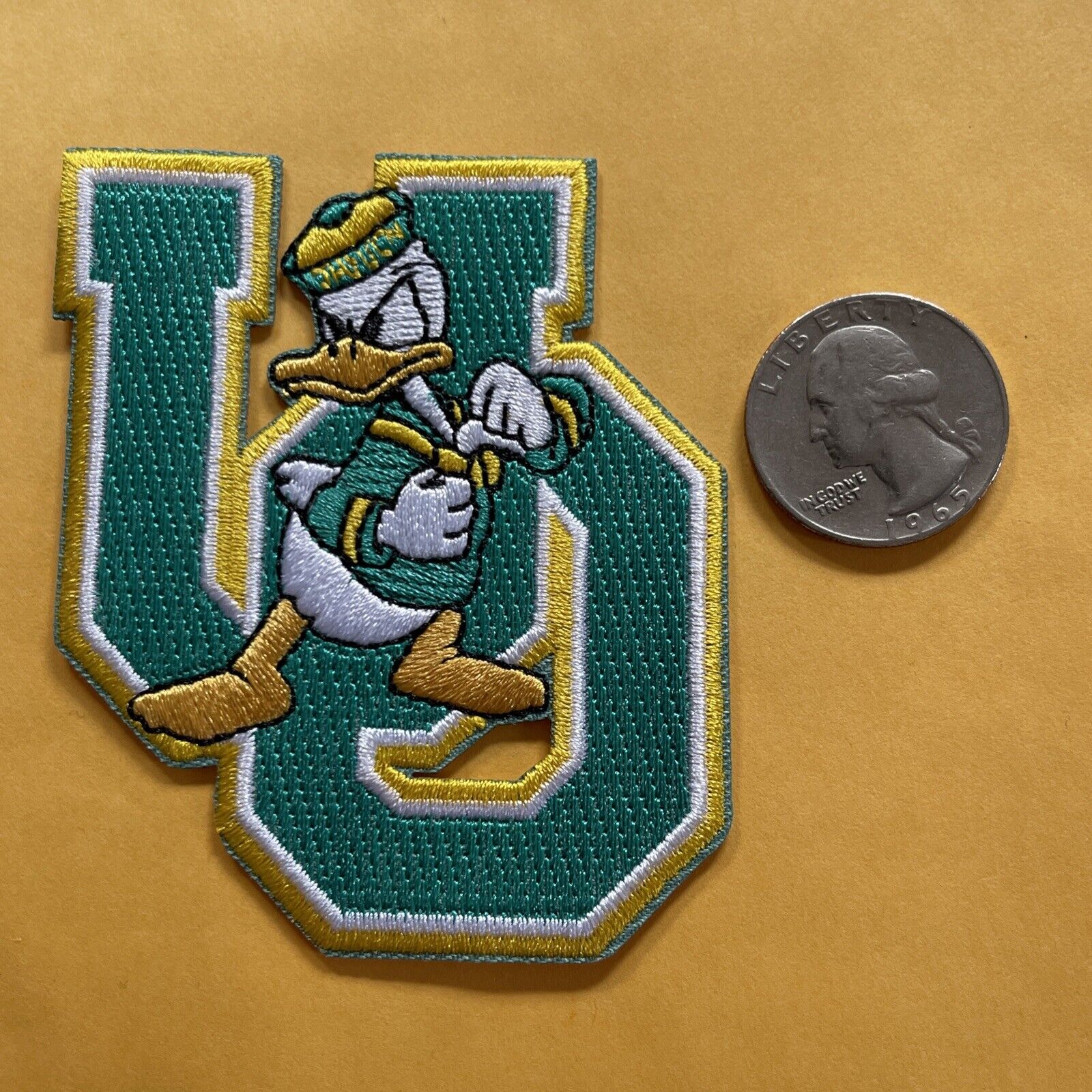 Oregon Ducks Vintage Logo Embroidered Iron On Patch 3” X 2” AWESOME