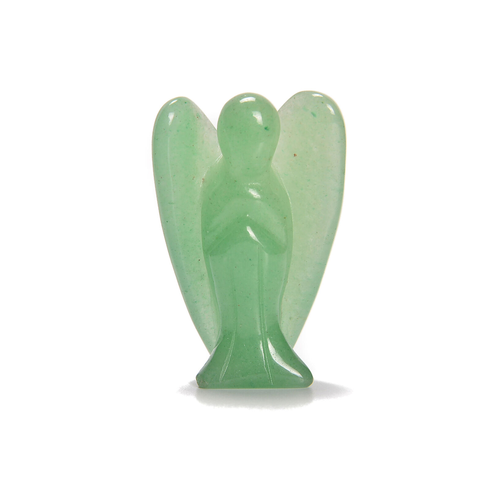 Green Aventurine Hand Carved Angel Size 2\'\' 4\'\'