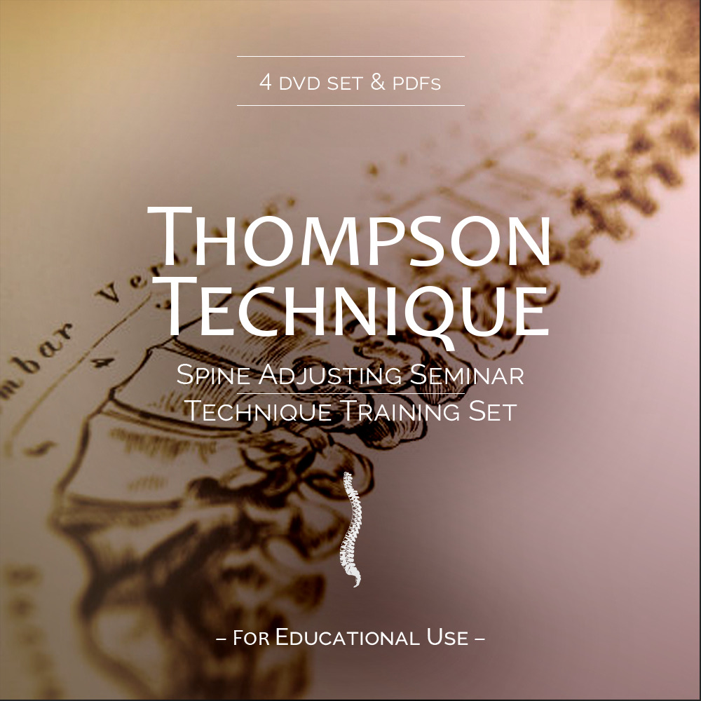 Thompson Chiropractic Technique - Spine Adjusting Seminar - DVD Set