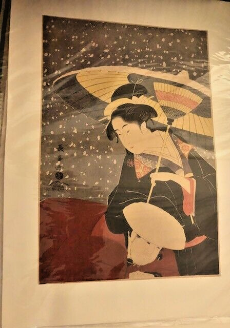 Ukiyo-e Artist / Eishosai Choki : secchushushikijo / japanese woodblock print