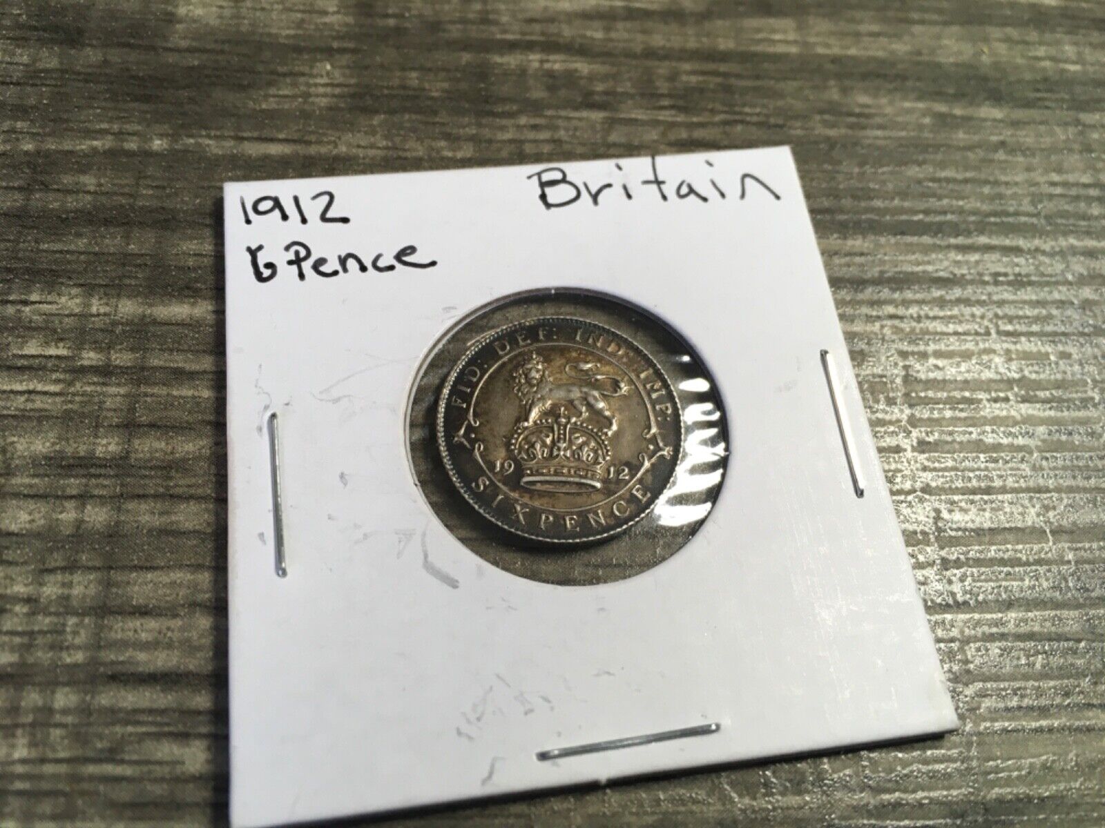 1912 Great Britain 6 Pence great details and patina # 2943s 🇬🇧