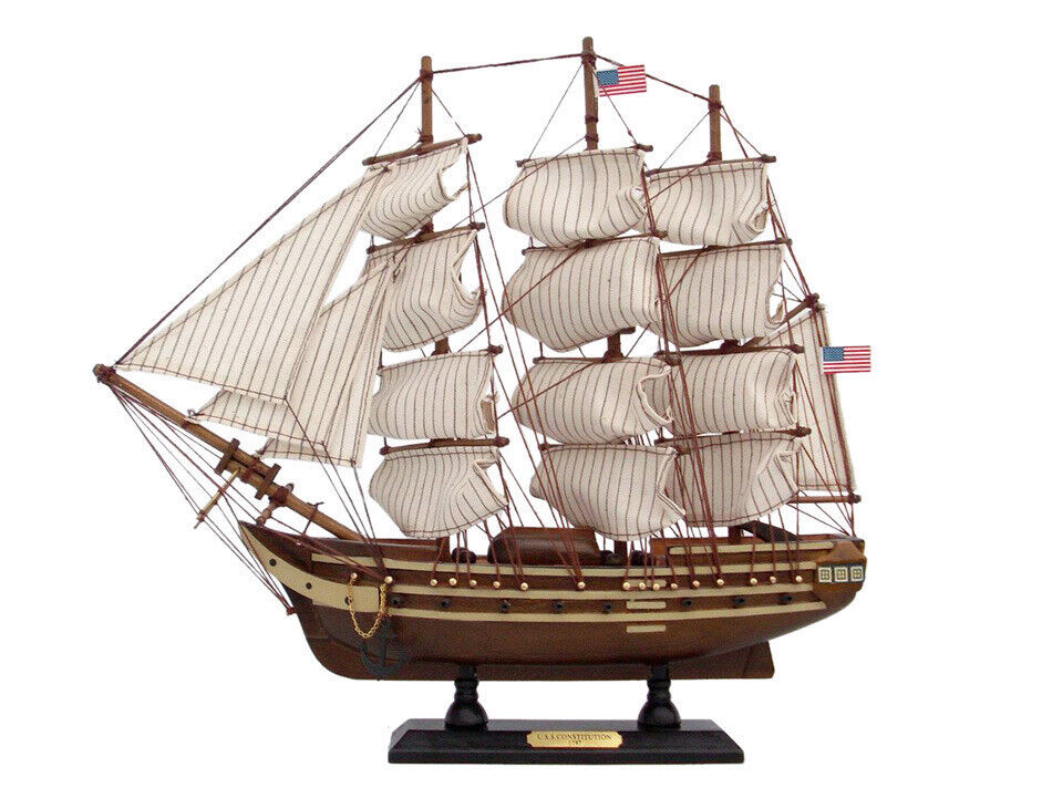 Wooden USS Constitution Tall Model Ship 15\