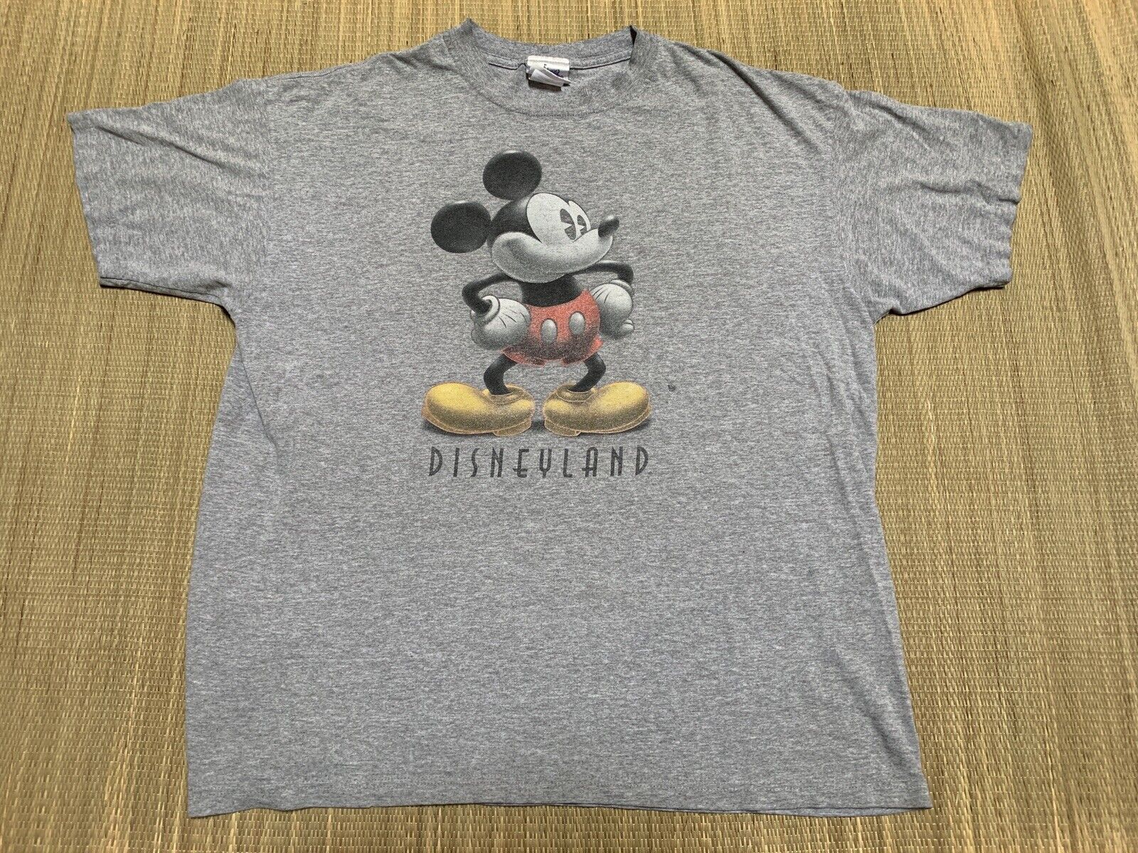 Vintage Disneyland Mickey Mouse T-Shirt Gray Adult XL