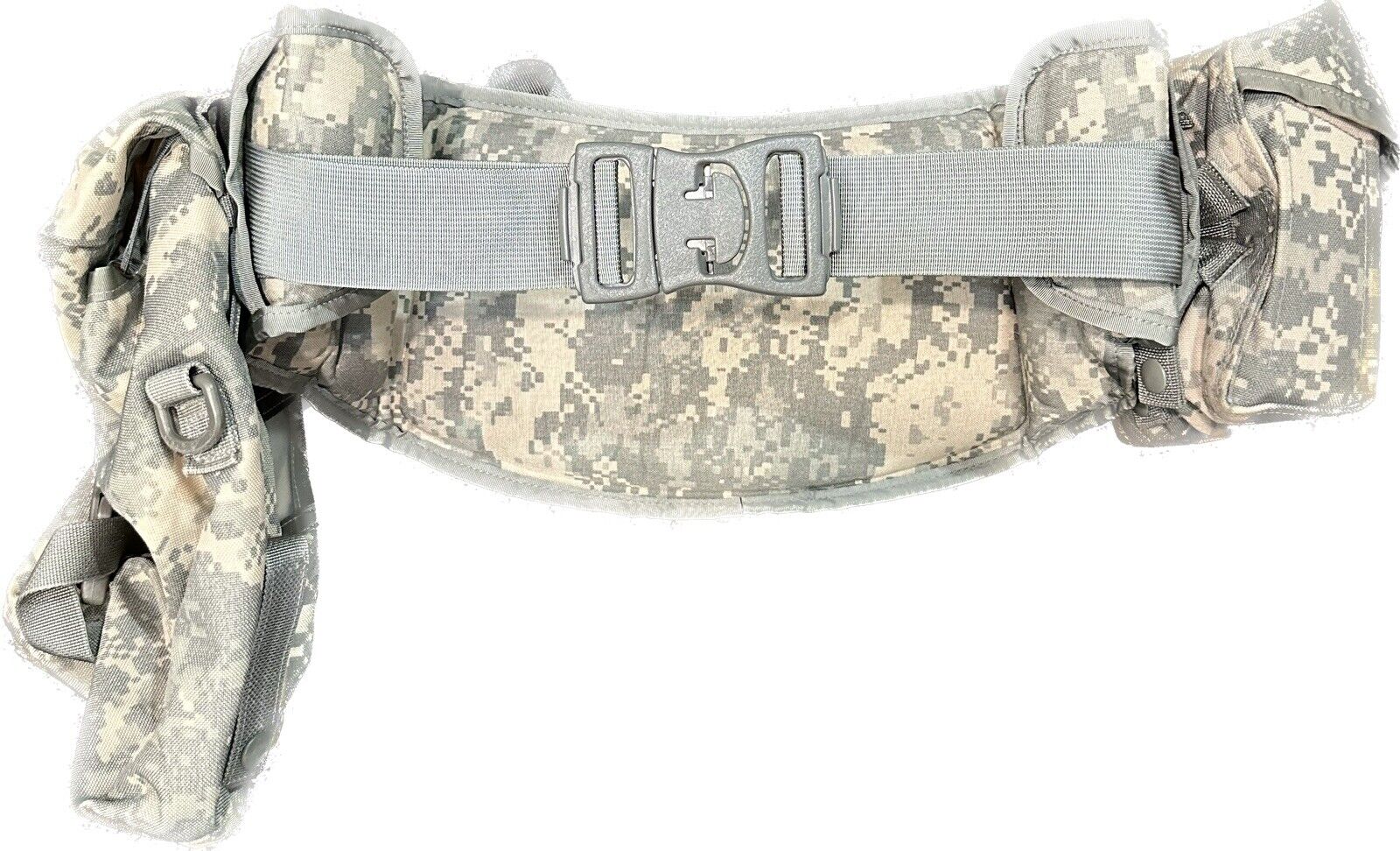 US Military ACU Tactical Molle Waist Belt w/ 2 Pouches