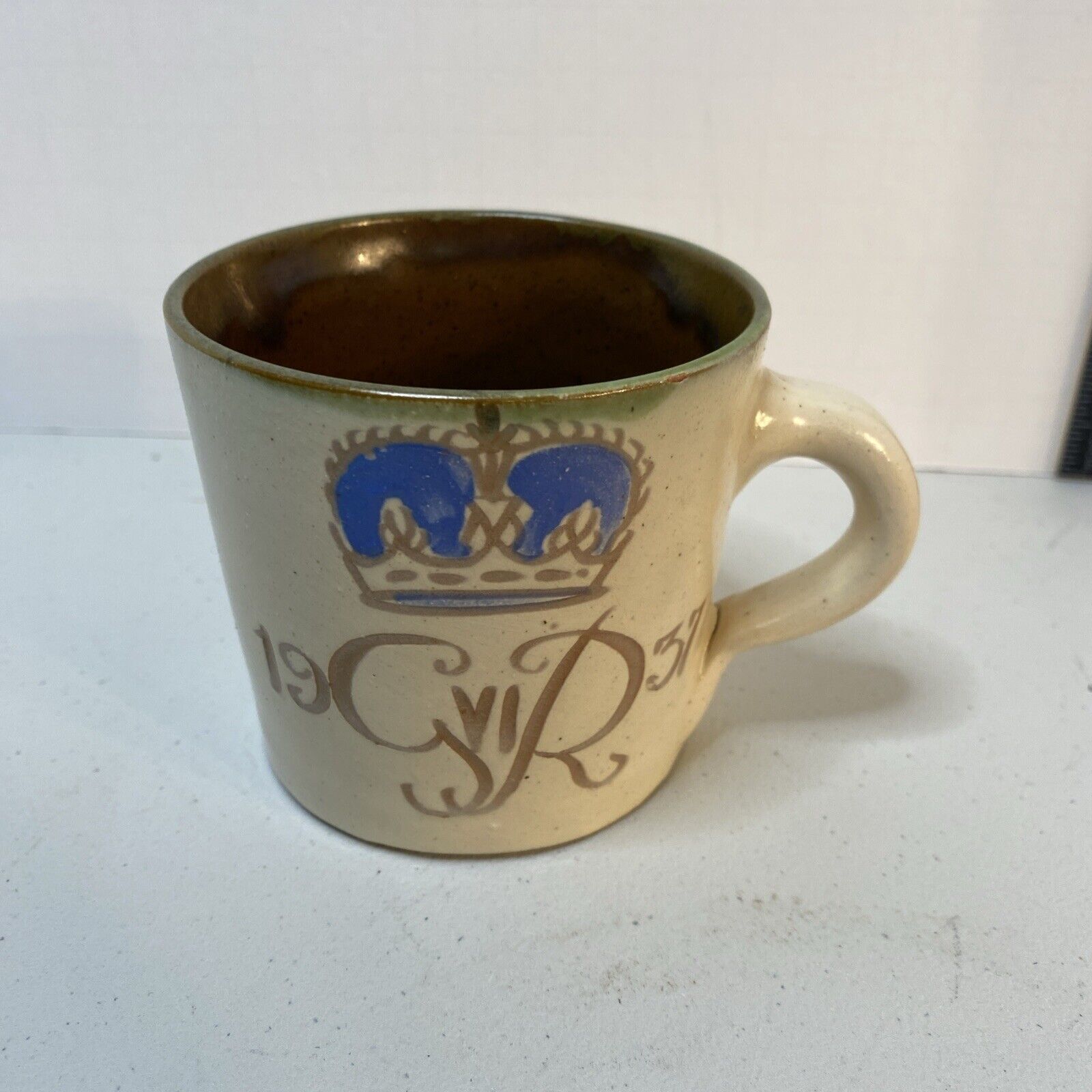 King George VI Coronation 1937 Handmade Pottery Tea Cup