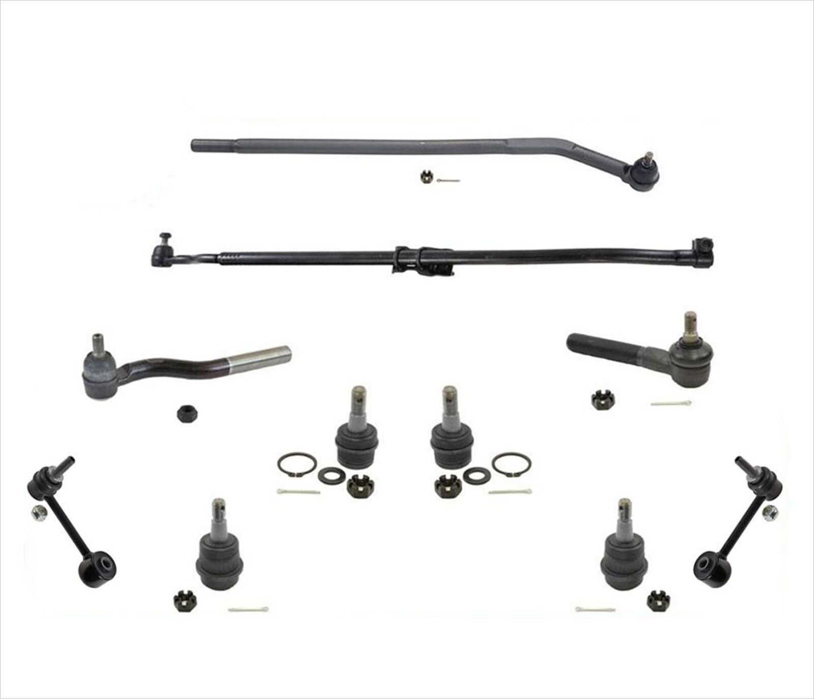 For 2007-2017 Jeep Wrangler Ball Joints Tie Rod Arm To Steering Assembly Front